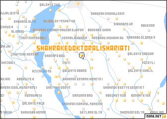 map of Shahrak-e Doktor ‘Alī Sharī‘atī