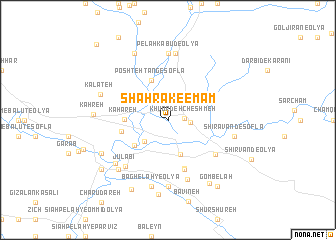 map of Shahrak-e Emām