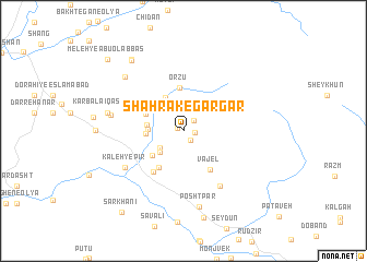 map of Shahrak-e Gargar