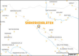 map of Shahrak-e Halateh