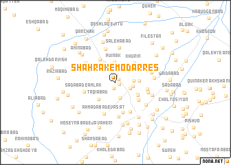 map of Shahrak-e Modarres