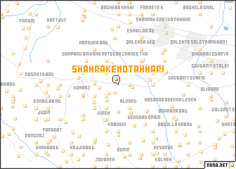 map of Shahrak-e Moţahharī