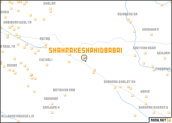 map of Shahrak-e Shahīd Bābā\