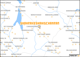 map of Shahrak-e Shahīd Chamrān