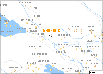 map of Shahrak