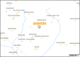 map of Shahrak