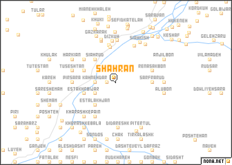 map of Shahrān