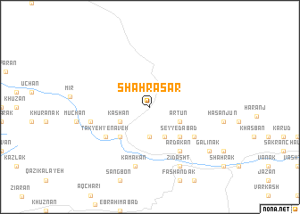 map of Shahrāsar