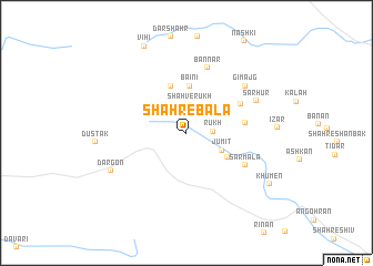 map of Shahr-e Bālā