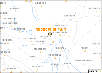 map of Shahr-e Lālejīn