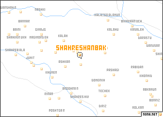 map of Shahr-e Shanbak