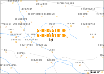 map of Shahrestānak