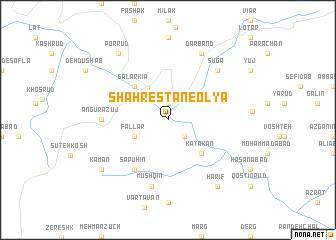 map of Shahrestān-e ‘Olyā