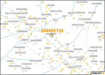 map of Shahr-e Ţūs