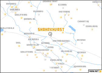 map of Shahr Khvāst
