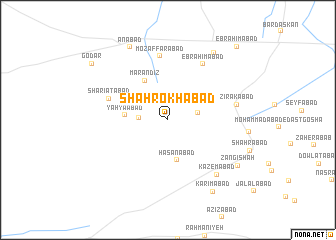 map of Shāhrokhābād