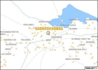 map of Shāhrokhābād