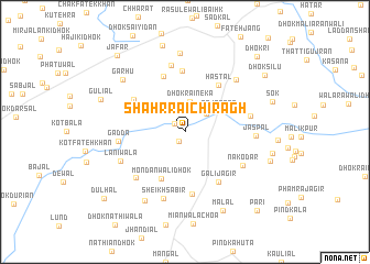 map of Shahr Rāi Chirāgh