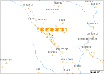map of Shāh Samangān