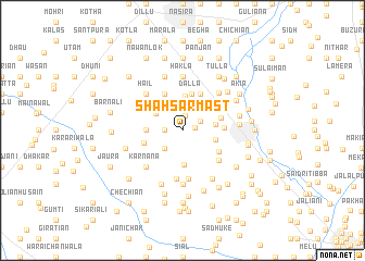 map of Shāh Sarmast