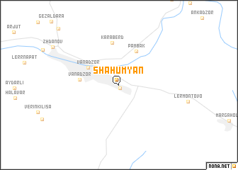 map of Shahumyan