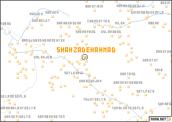 map of Shāhzādeh Aḩmad