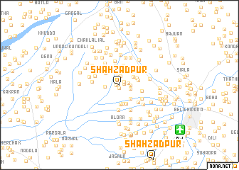 map of Shāhzādpur