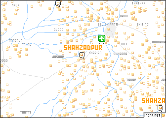 map of Shahzādpur