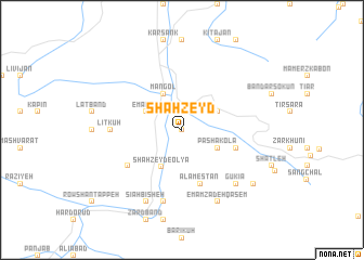 map of Shāhzeyd