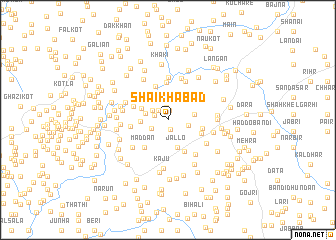 map of Shaikhābād