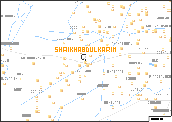 map of Shaikh Abdul Karīm