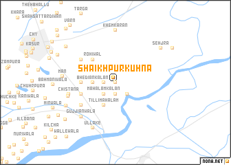 map of Shaikhpur Kuhna