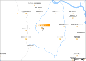 map of Shakawa