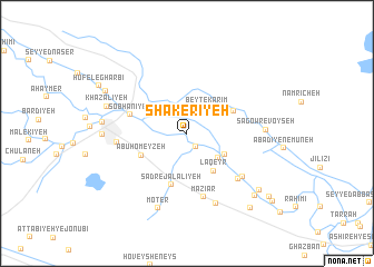 map of Shākerīyeh