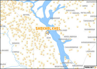 map of Shakhāl Khel
