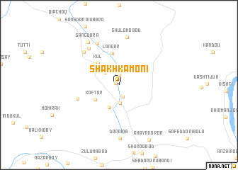 map of Shakhkamoni