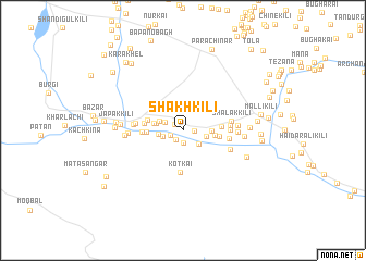 map of Shakh Kili