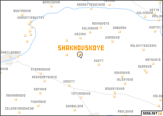 map of Shakhovskoye