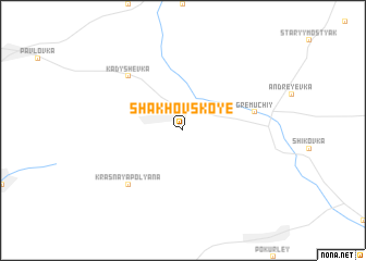 map of Shakhovskoye