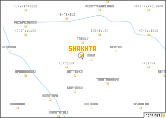 map of Shakhta
