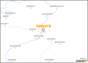 map of Shakhta