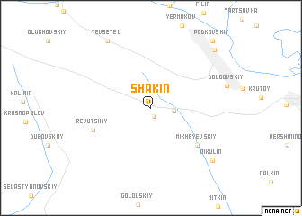map of Shakin