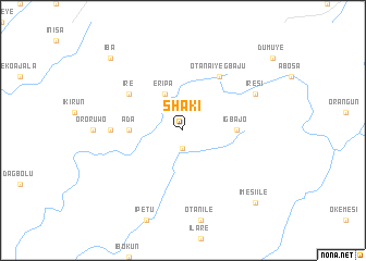 map of Shaki