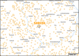 map of Shakoh