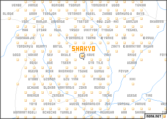 map of Shakyo