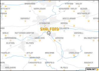 map of Shalford