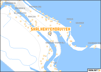 map of Shalheh-ye Mo‘āvīyeh