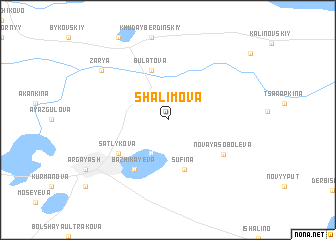 map of Shalimova
