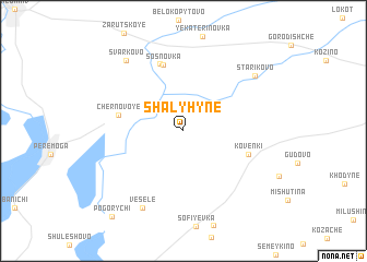 map of Shalyhyne
