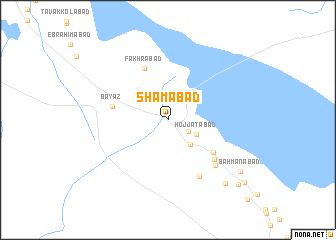 map of Shāmābād